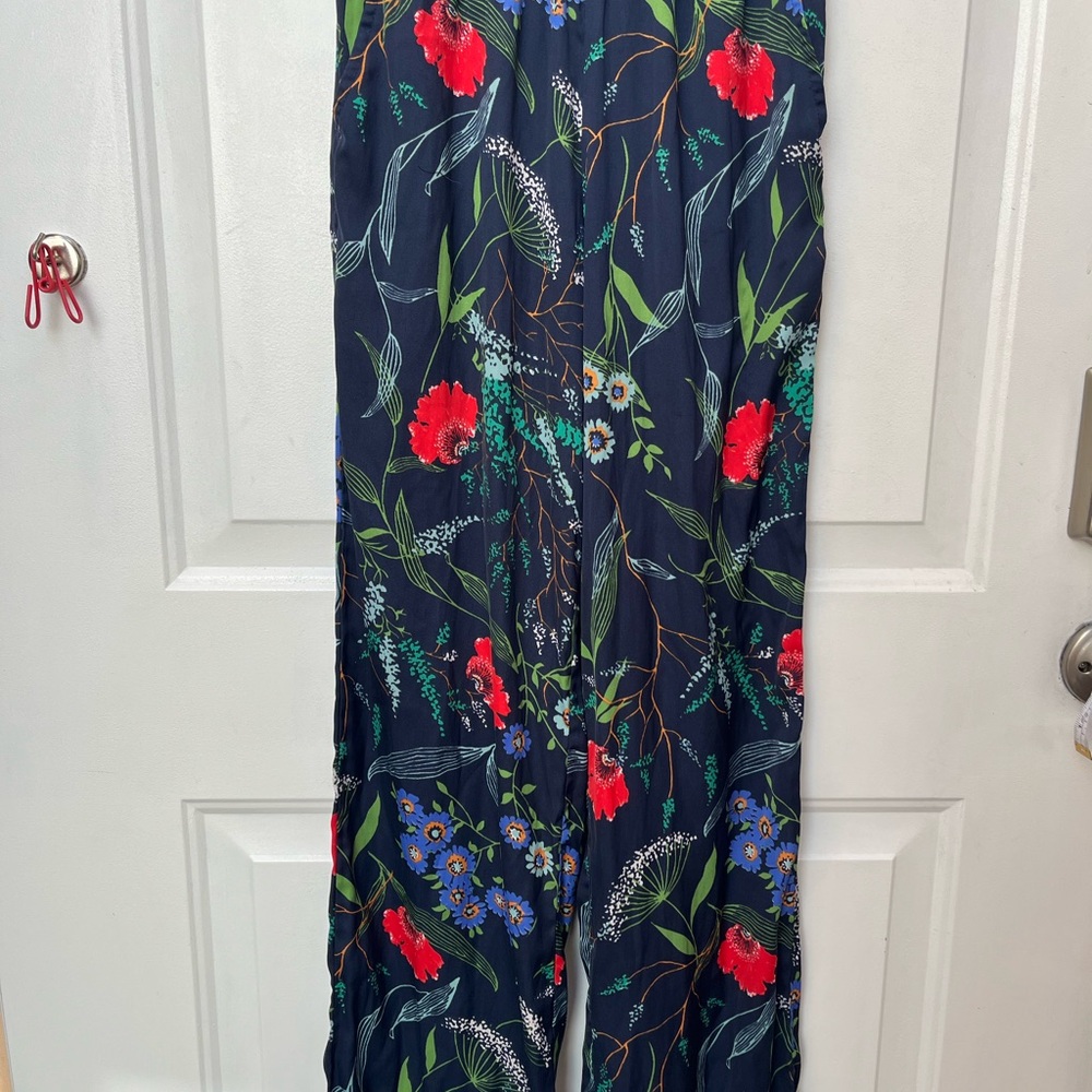 Aerie Wide Leg Floral Pull On PJ Pant XXS
